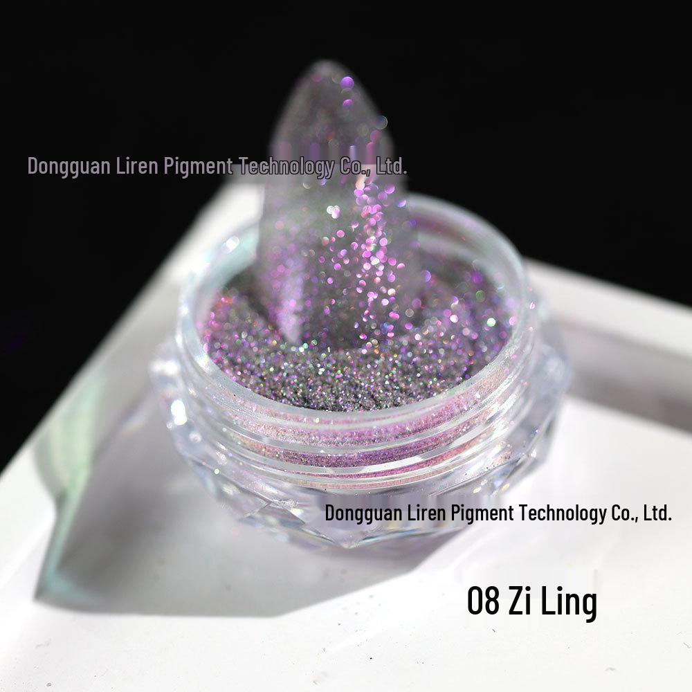 Iridescent Opal & Crushed Diamond Nail Art Reflective Glitter Powder