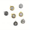 10pcs Retro St Benedict of Nursia Patron Against Evil Saint Medal Pendant Catholic Necklaces Religious Gifts.