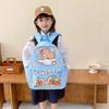 Adorable Print Capybara Children Backpack Spacious Lightweight For School Use