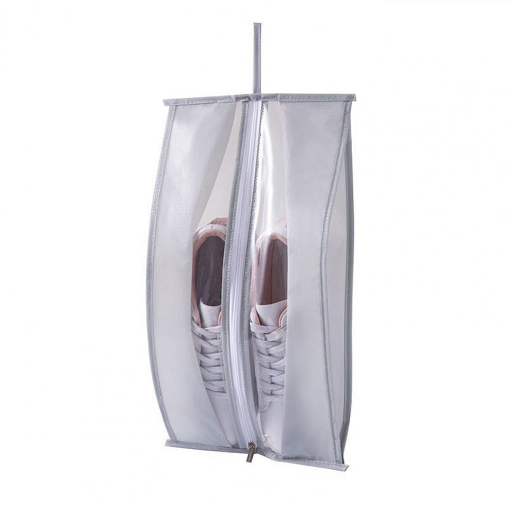 Storage Bag Shoes Organizer Pouch Waterproof Dustproof Transparent Outdoor Traveling Portable Daily Use