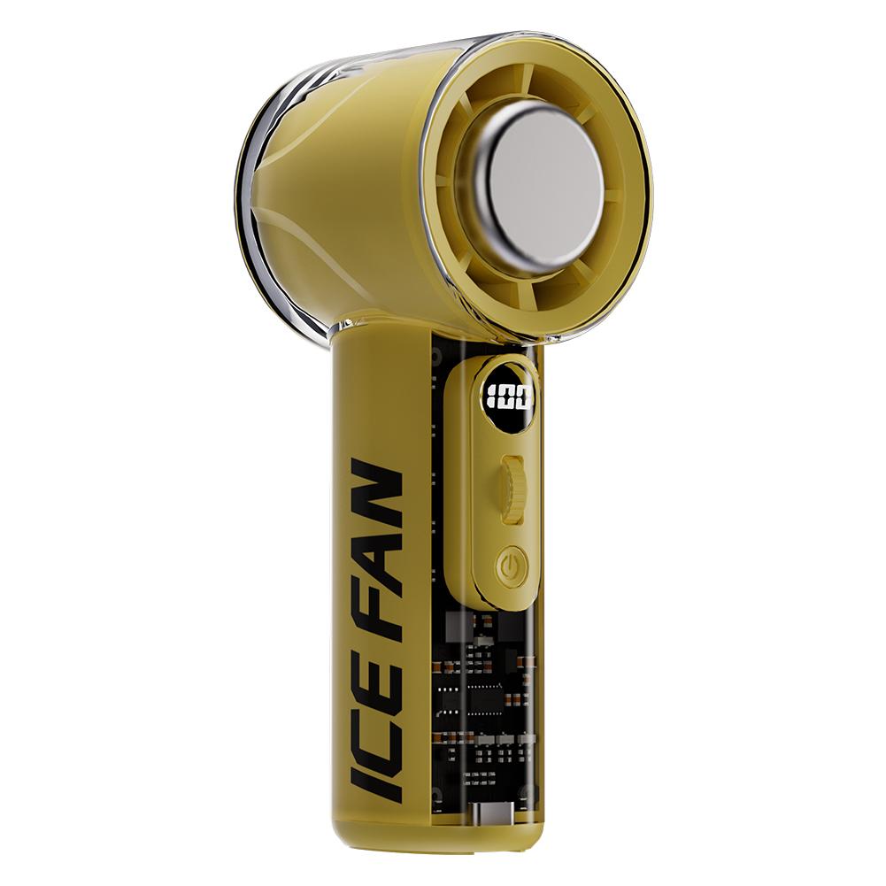 Portable Mini Handheld Turbo Fan 100 Wind Speeds Adjustable High Speed Cooling 3000mAh Rechargeable Fan Outdoor Air Conditioner