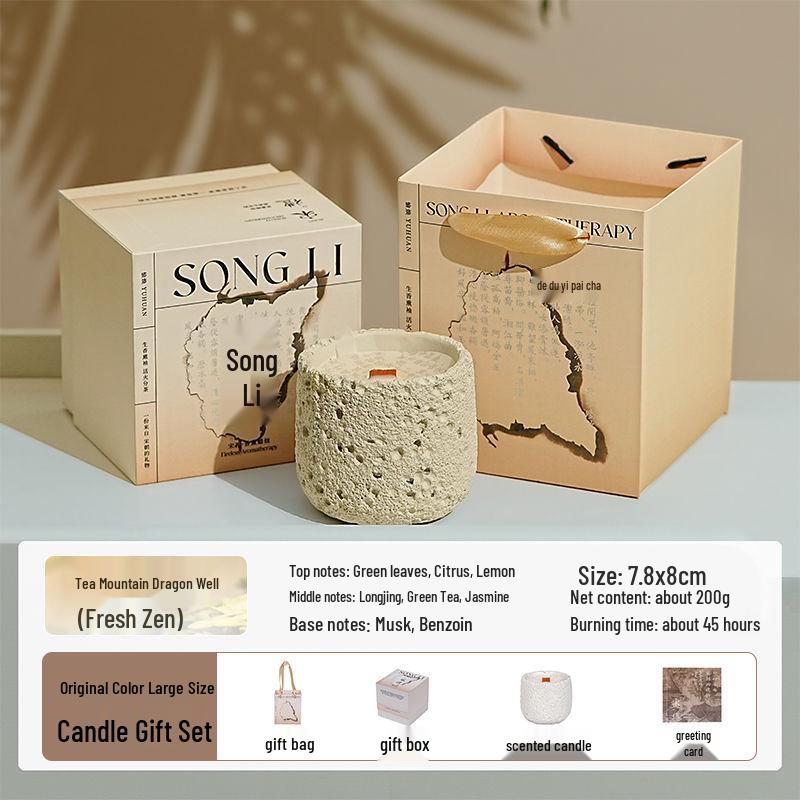 Luxury Cement Cup Aromatherapy Candle: Long-Lasting Fragrance and Elegant Ornament for a High-End Ambiance, Perfect Birthday Gift