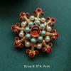 Colorful Baroque Pearl Gem Enamel Brooch Pin