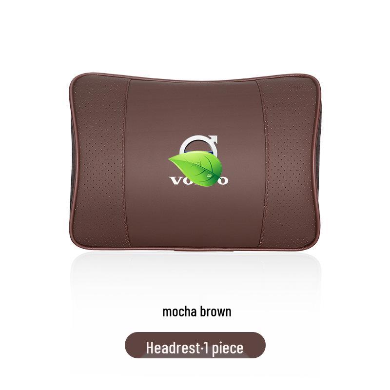 Volvo Car Neck & Lumbar Support Pillow for S60/S90/XC60/XC40 - Memory Foam Backrest Cushion