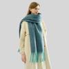 Scarf autumn and winter new women's shawl long tassel thick beard versatile thickened skin-friendly solid color scarf