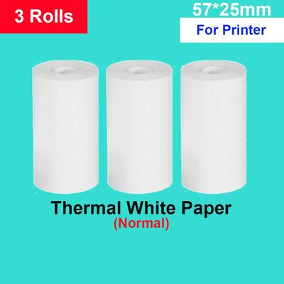 Minidrucker, Thermopapier, Etikettenaufkleber, buntes selbstklebendes Papier für kabellosen Bluetooth-Fotodrucker ohne Tinte, 57 mm