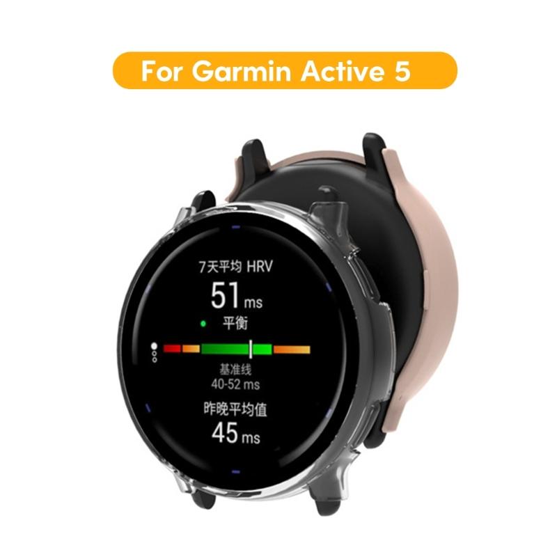 Full Coverage Hard Protective Case For Active 5 Waterproof Screen Protector Shell Smartwatch Housing Tempered Glass Film