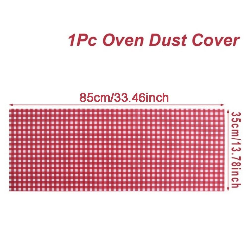 

85x35cm Microwave Oven Dust Cover Washable Oil Proof Waterproof Protective Cover Polyester Fabric Microwave Dust Cover