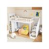 Lit Mezzanine - MUVOE - 90x200 Cm - Blanc - Échelle De Rangement - Armoires Pliables