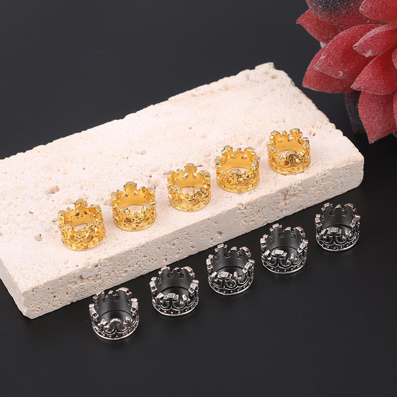 10ks Mini Metal Crown Modely Hračky Panenky Příslušenství Pokrývky hlavy pro mini panenky