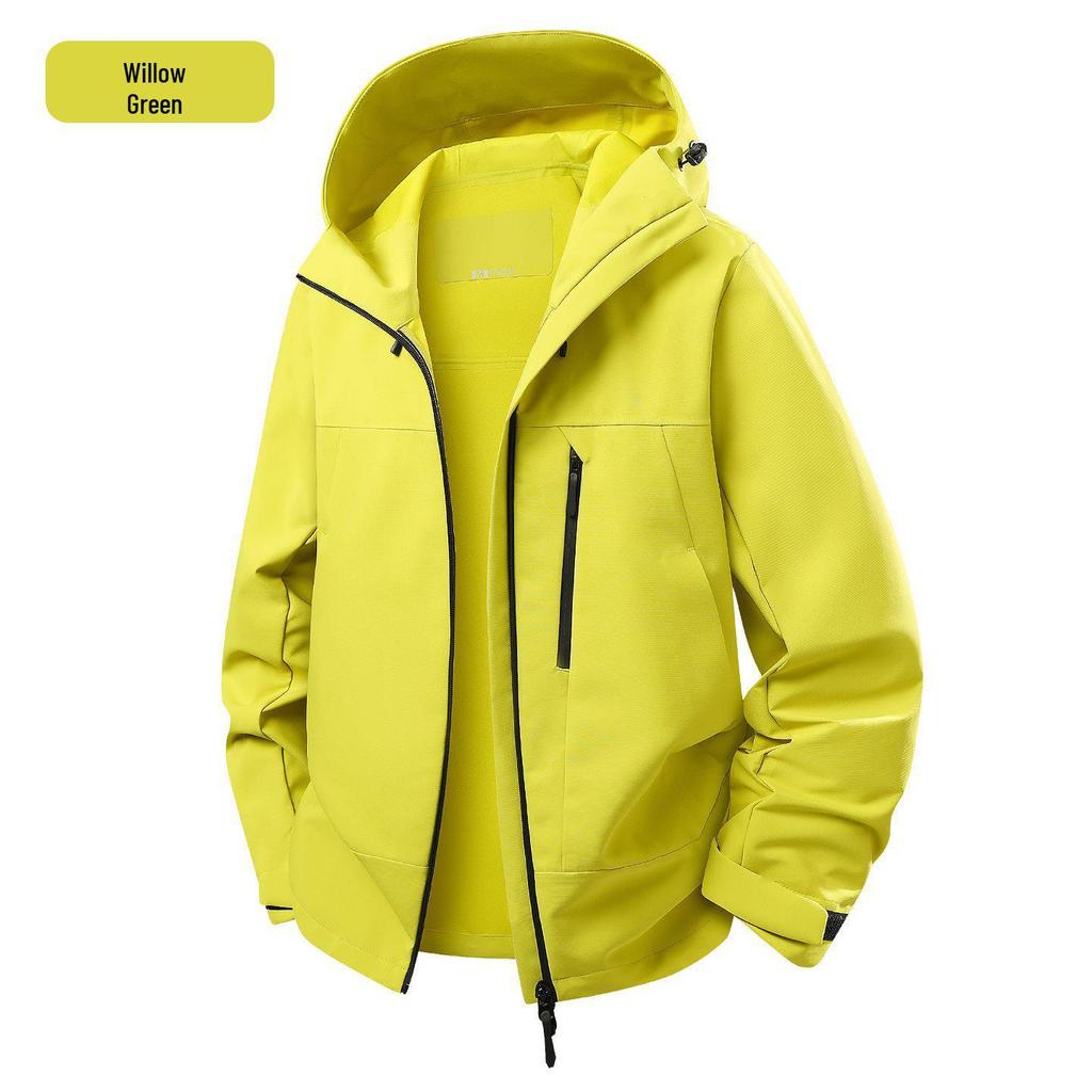 2026 Spring/Summer Camel Outdoor Jacket: Half-Sealed, Waterproof, Unisex, Three-Proof Coat for Couples