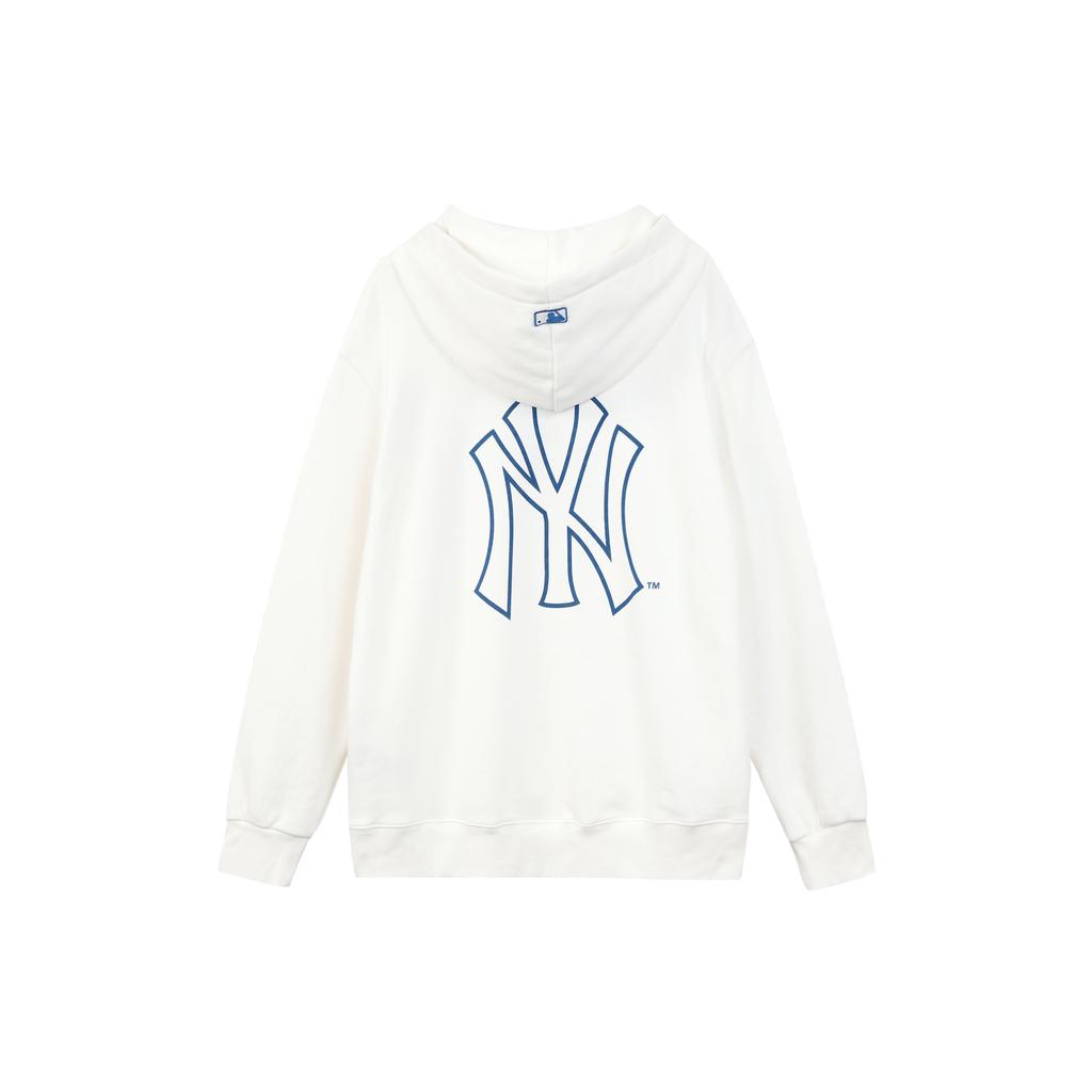 New MLB x Disney Sweatshirt Unisex Ivory White 3AHDD1014-50IVS