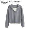 Women's Color-Block Hooded Long-Sleeve Knit Top