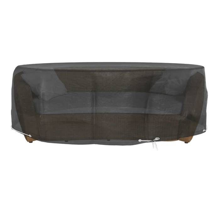 VidaXL Housses pour salon îlot 2 pcs 8 œillets Ø188x50 cm rond 3155384