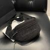 Fløyel midjeveske for kvinner brodert bokstav Fanny pack hoftevesker enkel skulder crossbody brystveske