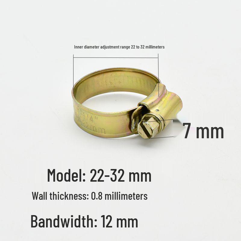 

Widened & Thickened 1-2 Inch Hose Clamps: Durable Water Pipe Fasteners