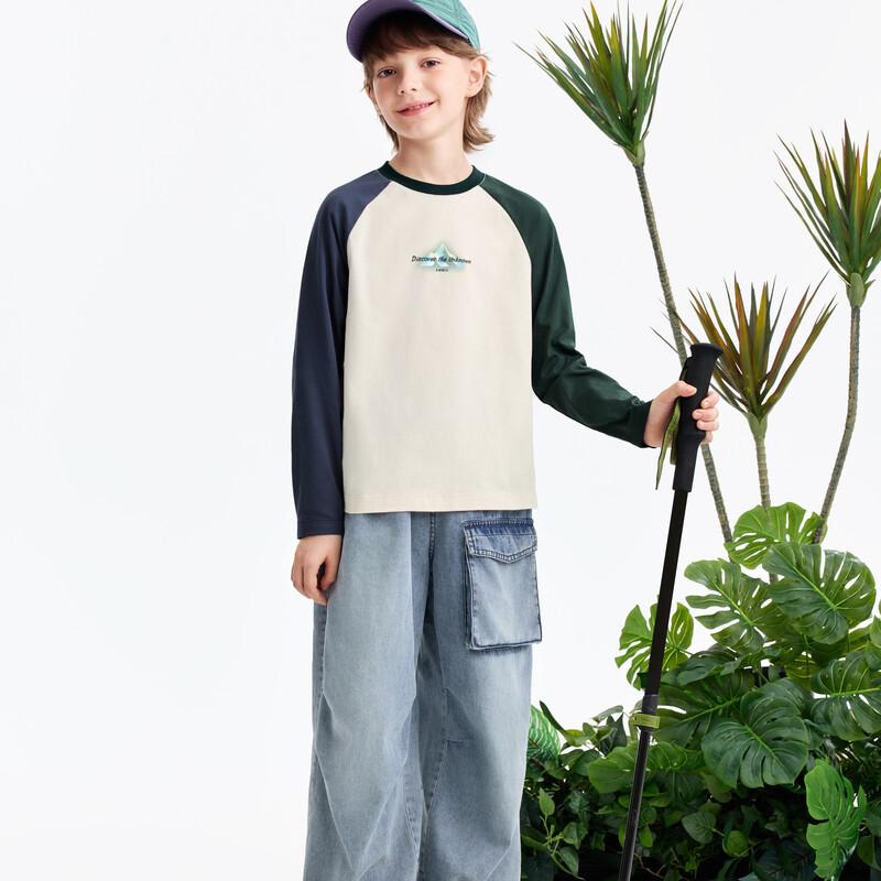 Annil Kids' Cotton Quick-Dry Long Sleeve T-Shirt