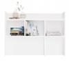 Desk Extension 100 Cm White Bookshelf For Documents