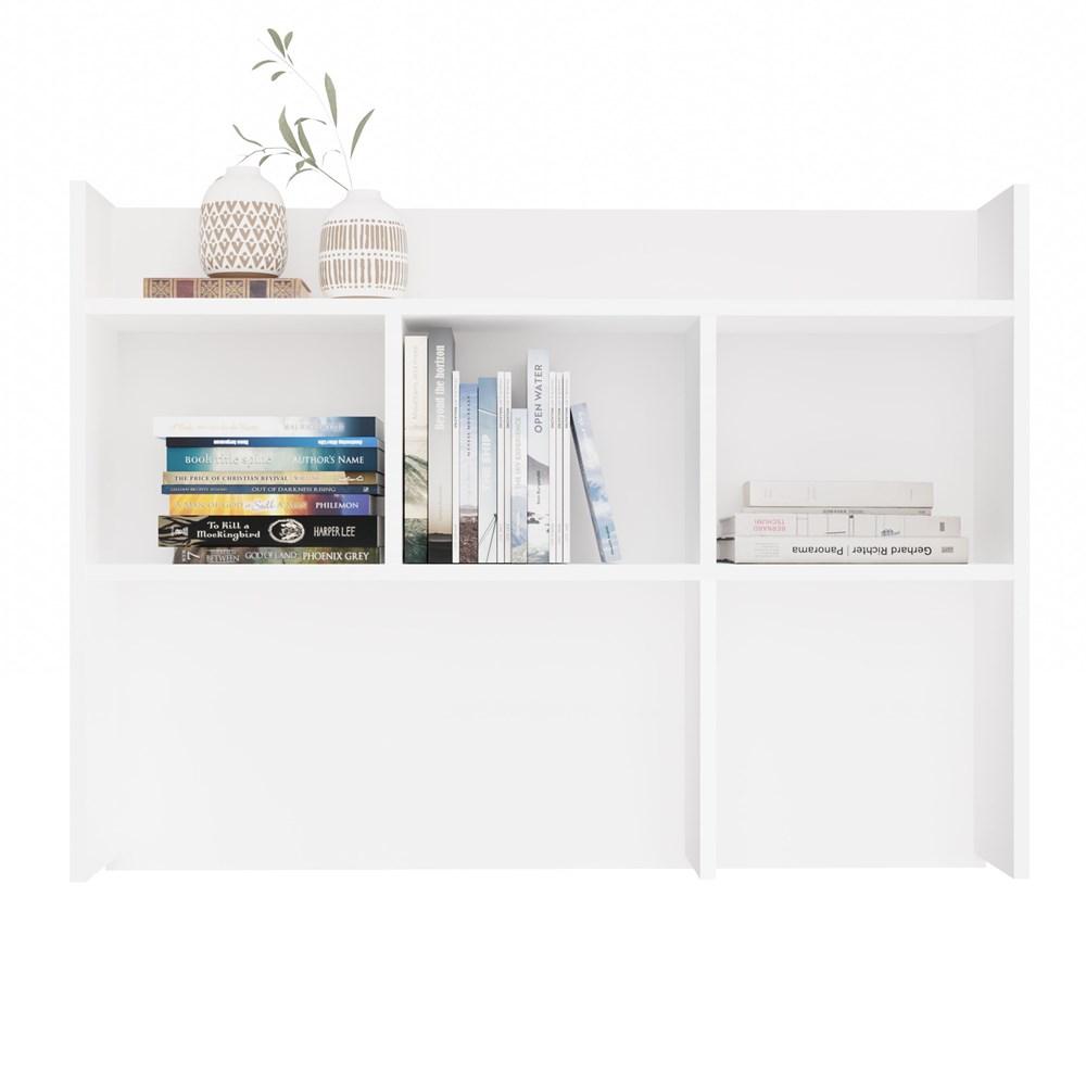 Desk Extension 100 Cm White Bookshelf For Documents