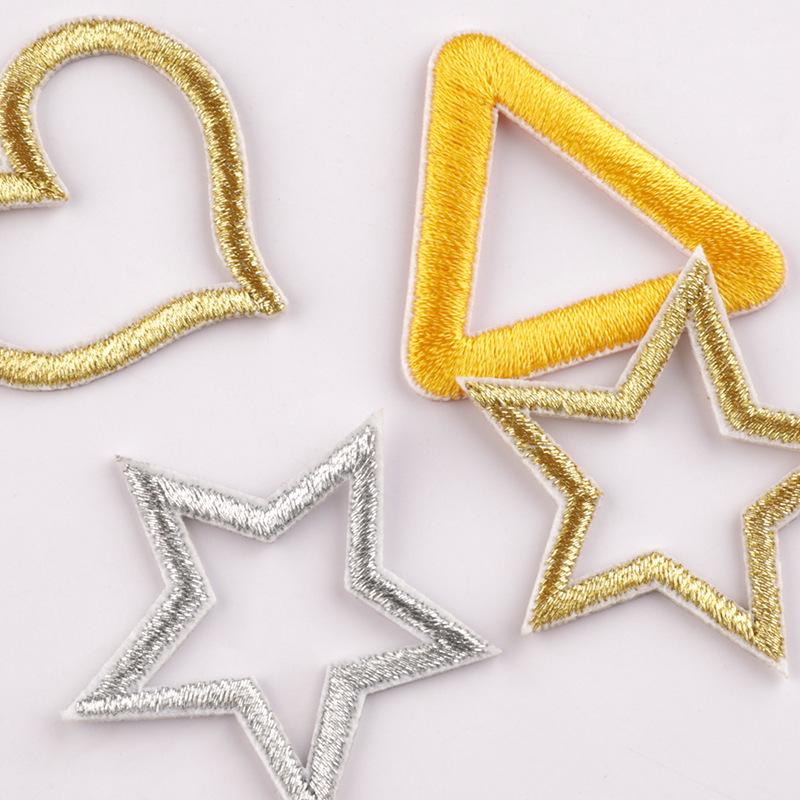 Korean DIY Embroidered Star Self-Adhesive Patch - Clothing Accessory