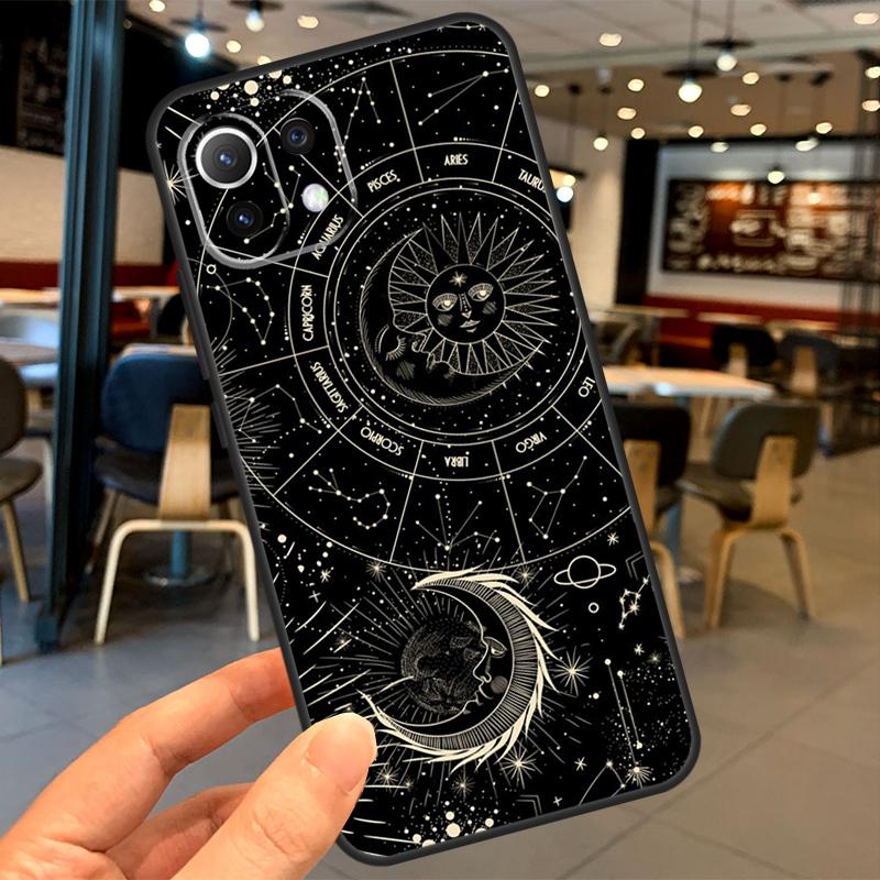 Crescent Moon Sun Case For Xiaomi 13 14 15 Ultra 11T 12T 13T 14T Pro POCO X7 Pro X3 X5 X6 F5 F6 M6 Pro Coque