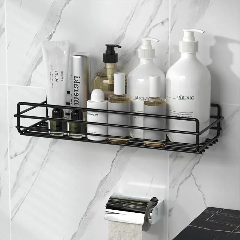 Bathroom Shelf Shower Shelves Shampoo Holder Cosmetic Rack Basket Corner Wall Mounted Kitchen Storage Accessories Home Organizer