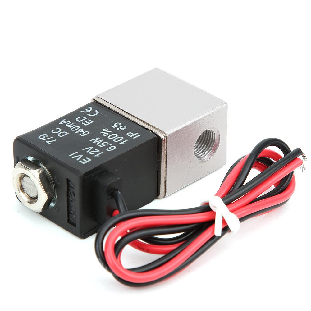 Quick Response Solenoid Valve Water   Oil 2-Position 2-Way Aluminum Alloy Body Valve  12V