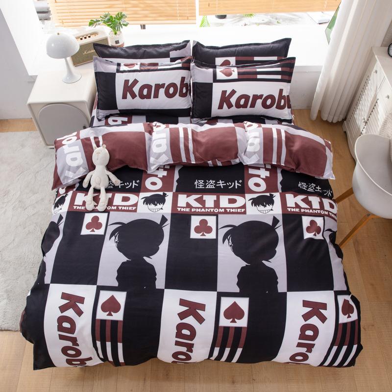 Cartoon Duvet Cover Set 3 or 4 Pieces Like Textured Breathable Durable Soft Comfy Washed Cotton Linen Feel Super Soft