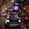 Joyfy 5 FT Halloween Spider Inflatable Decoration Trunk or Treat Car Decorations Kit with Built-in LED Light for Halloween Party