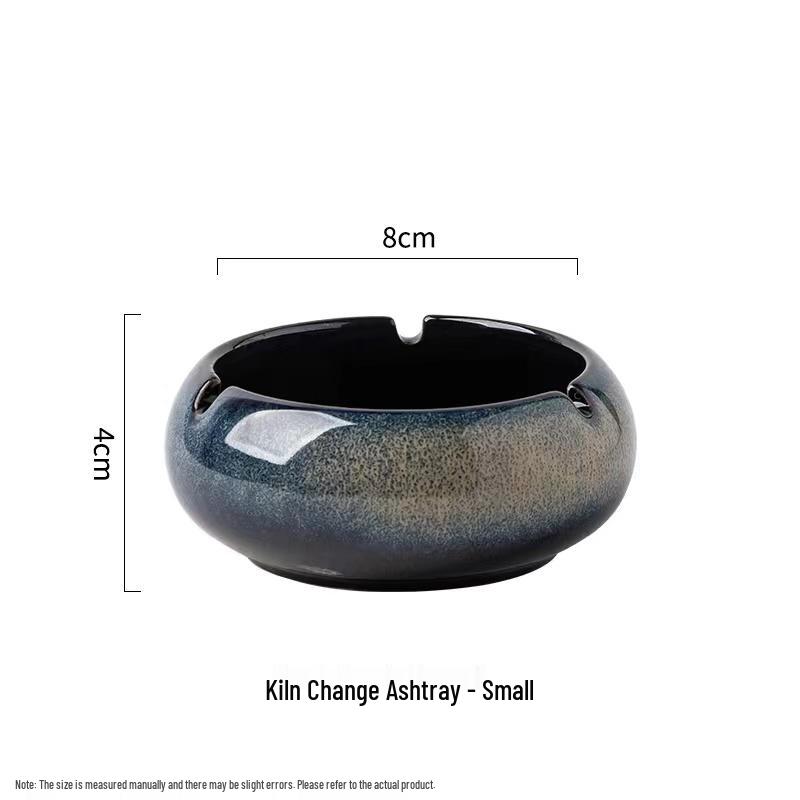 Large Ceramic Ashtray – Creative Retro Chinese Style for Living Room or Office