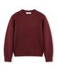 BESLOW [Be Slow X Fashion Tube Shack] Crew Neck Short Sweater Burgundy