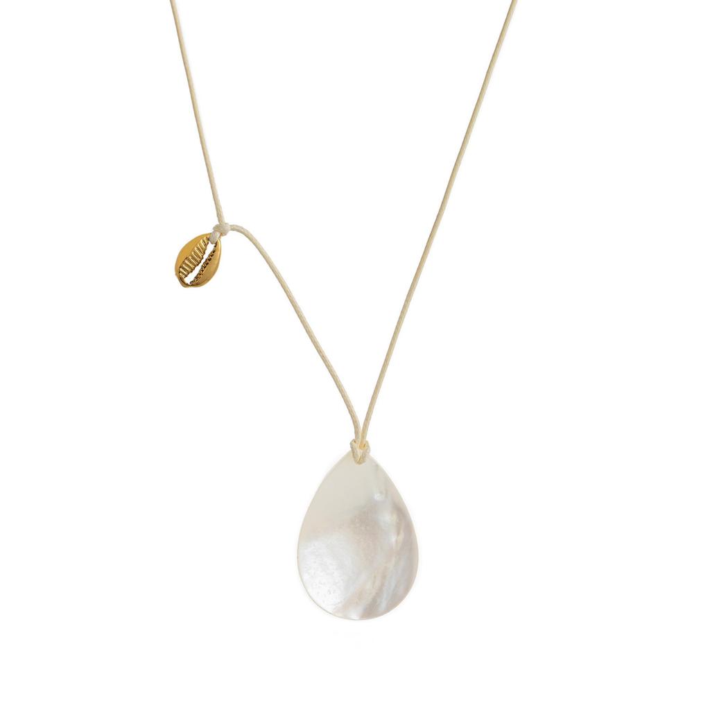 White Irregular Shell Pendant for Beach and Seaside DIY Accessories