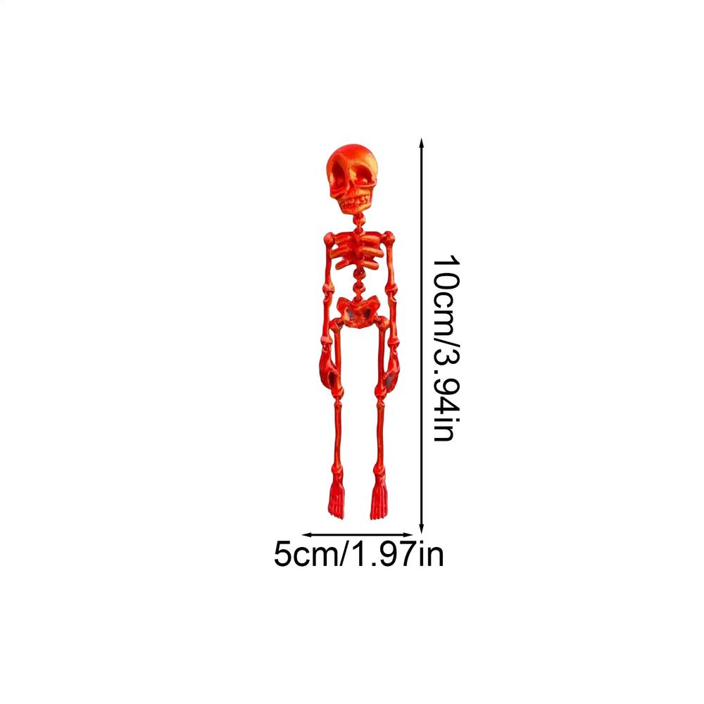 Skeleton Fridge Magnets Halloween Poseable Skeleton Decorative Magnets Cool Skull Decor Funny Spooky Stickers Party Supplies