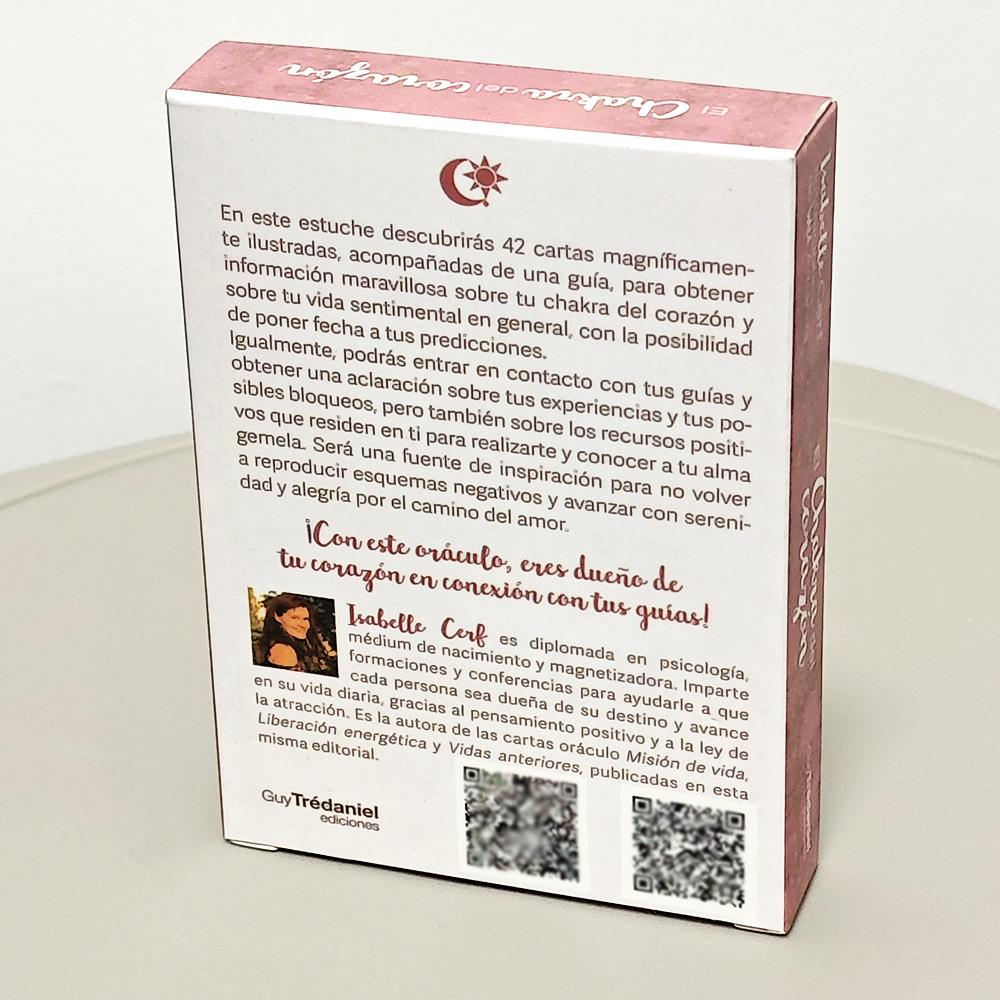 Romantic Love Oracle Deck 42 Pcs Heart Chakra Oracle Cards 10.5*7.5cm In Spanish Language