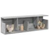 VidaXL Wall Cabinet 100x20x30 Cm Sonoma Grey Engineered Wood 854846