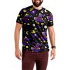 Halloween All Over Print T Shirt,   Cute Pumpkin Graphic Tee for Women Men