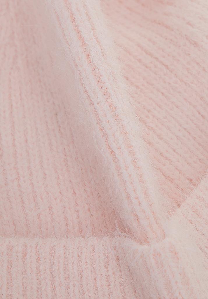 Wittchen Women's Fluffy Textured Pink Acrylic Hat