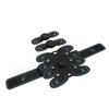 2 Pairs Bikes Pedal Straps Nylon Adjustable Metal Toe Clip 50cm Length Bicycle Pedal Toe Straps