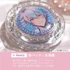 Oshi Can Badge Mirror Compact Mirror with Can Badge Case and Ball Chain (10 Pieces)