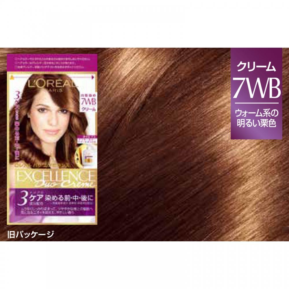 L OreaL Paris JapaN L Or aL exceLLeNce N Cream Type 7 Wb Warm Light browN 48g+48g