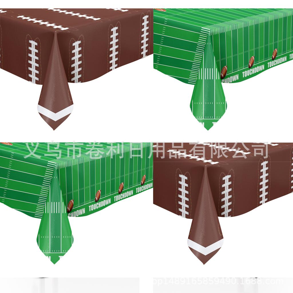 Rugby World Cup Themed Party Tablecloth Super Bowl Party Disposable Tablecloth Decorative Tablecloth