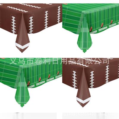 Rugby World Cup Themed Party Tablecloth Super Bowl Party Disposable Tablecloth Decorative Tablecloth