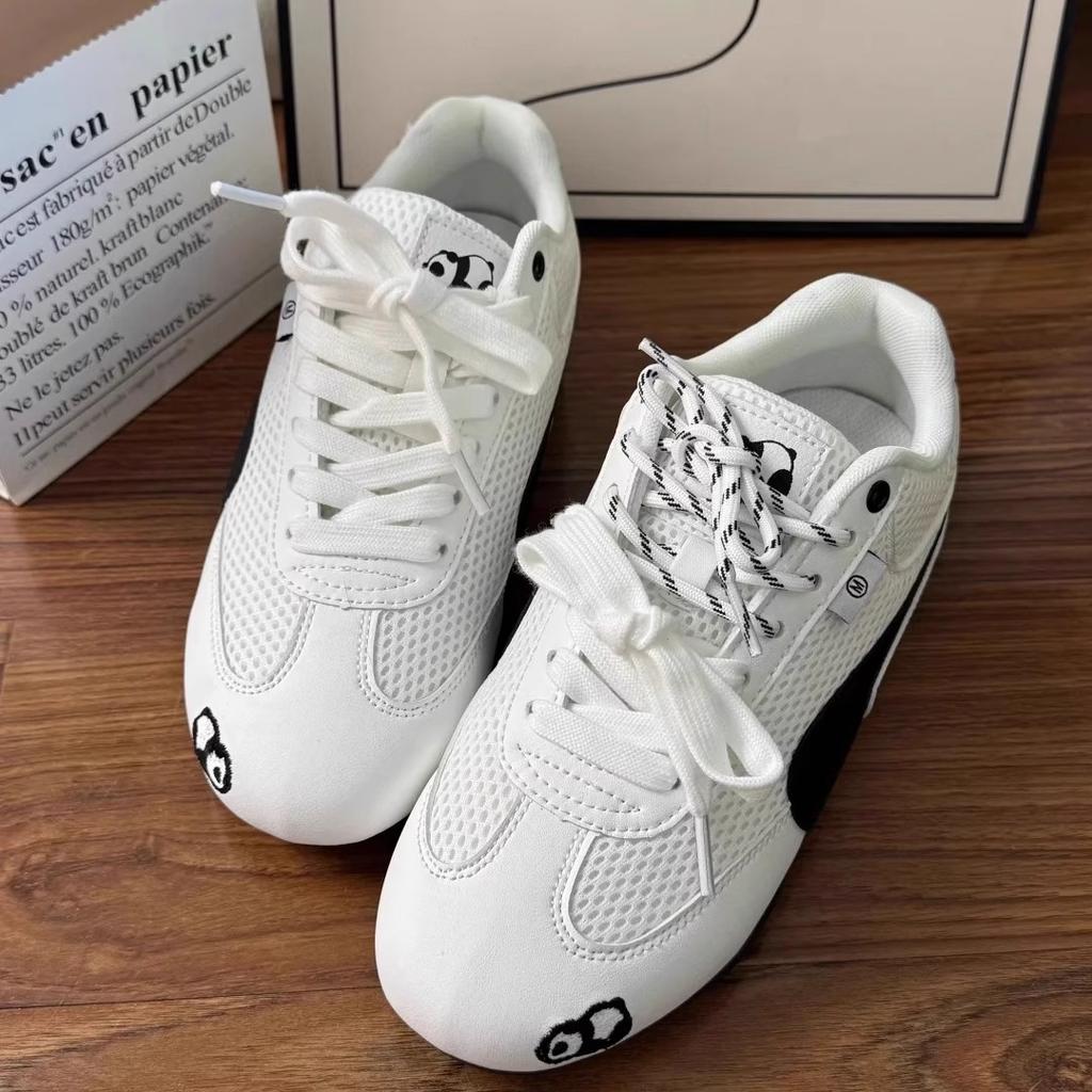 Dexun shoes 2025 new summer mesh breathable thin casual sports little white flat-bottomed versatile Forrest Gump shoes women's shoes
