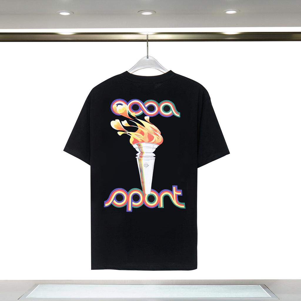 Cross-border Casablanca Summer New Casablanca Tropical Wind Summer Fruit Print Loose Short-sleeved T-shirt