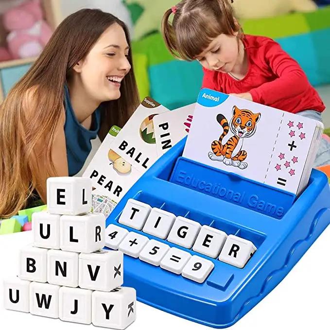 Bee Alphabet Game Learning Enlightenment Cognition Word Card Alphanumeric With Early Education Game Toys