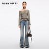 MISS SIXTY Women's Vintage Distressed Flare Jeans