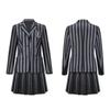 Halloween Wednesday Addams Role Playing Adult School Uniform Costume Set For Girls And Women