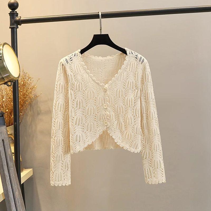 

Cut Out New Arrival Suspender Skirt Cardigan Spring & Fall Outerwear Knitwear Female Short Cape Silm Easiest for Match Outwear Blouse