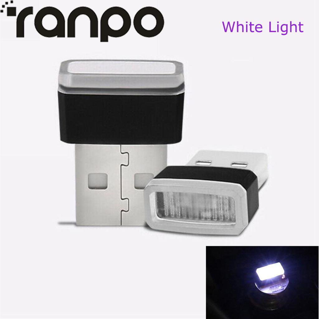 10x mini flexibilní USB LED světelný pásek do interiéru auta neonová atmosférická trubice neonová lampa