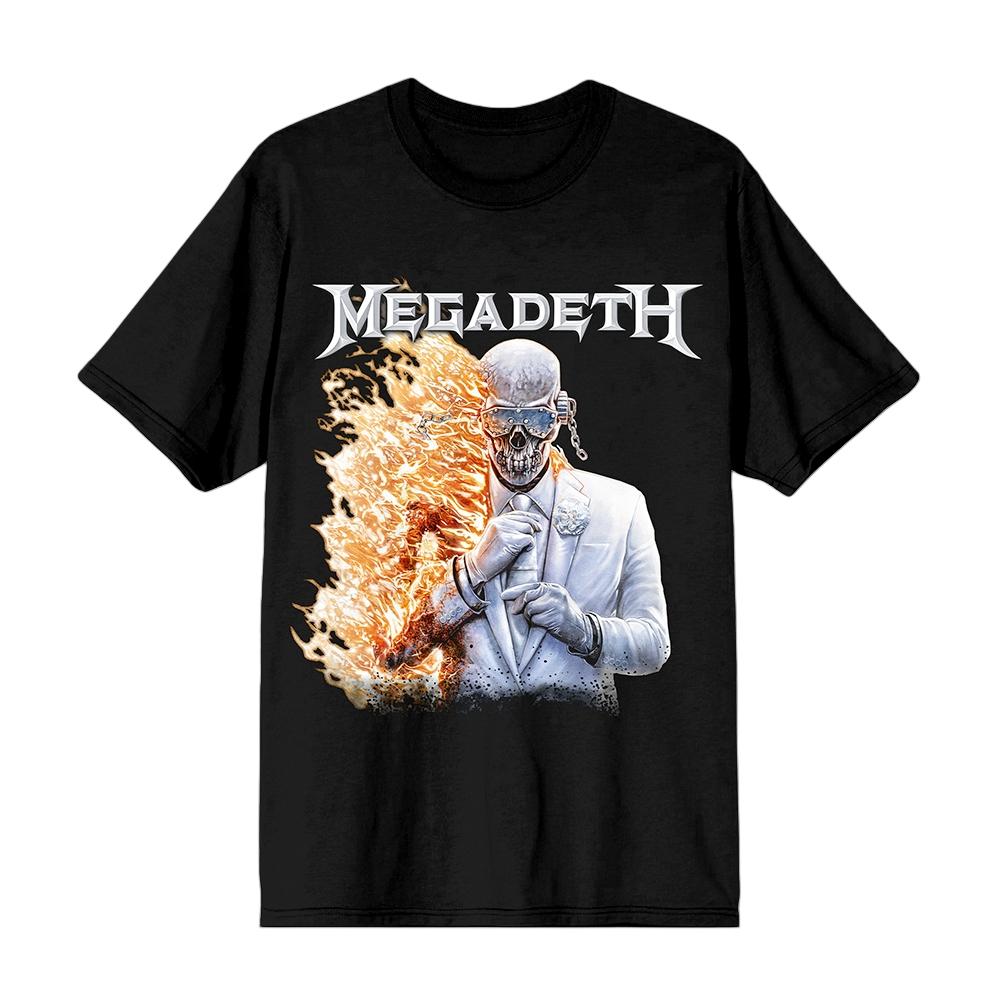 2026 Megadeth Band Tour Grafica Vintage Nuova Maglietta Unisex Unisex 100% Cotone Manica Corta Y2k Oversize Streetwear Popolare Tee Top